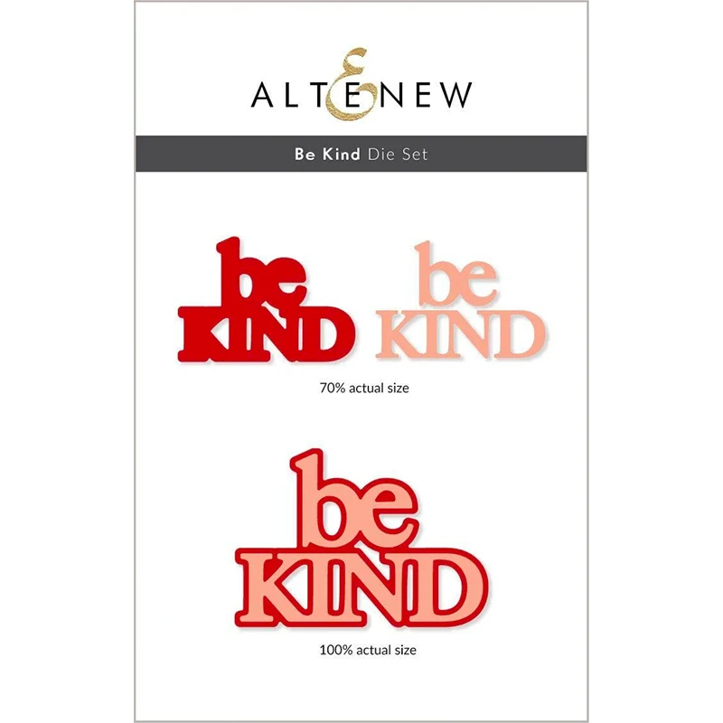 

be KIND Letters Words Metal Cutting Dies Craft for Scrapbooking Handmade Knife Mould Blade Punch Stencils Dies Cut Model Decor