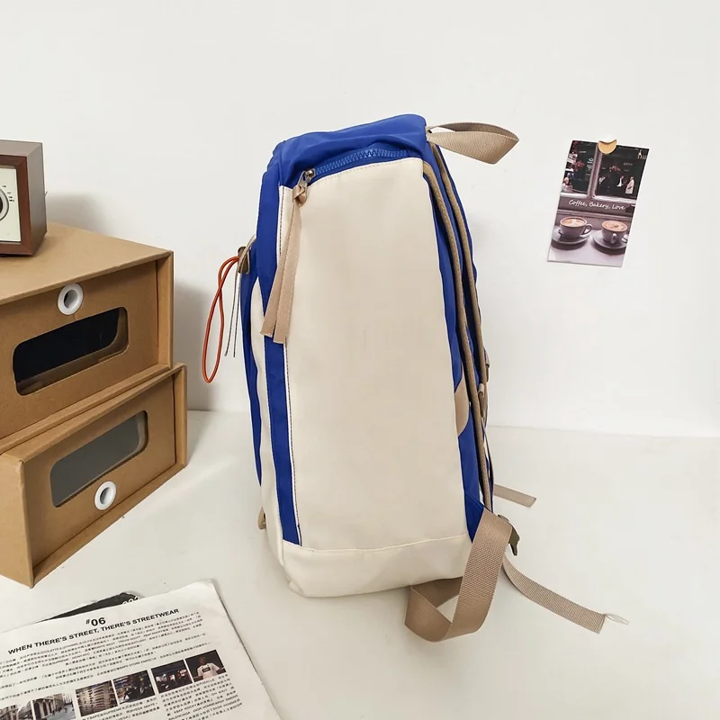 TRAVEASY Nylon Women Travel Backpack Middle Schoolbags Teenage Girls Cool Women Girls Ladies Bookbags Large Capacity Solid Color