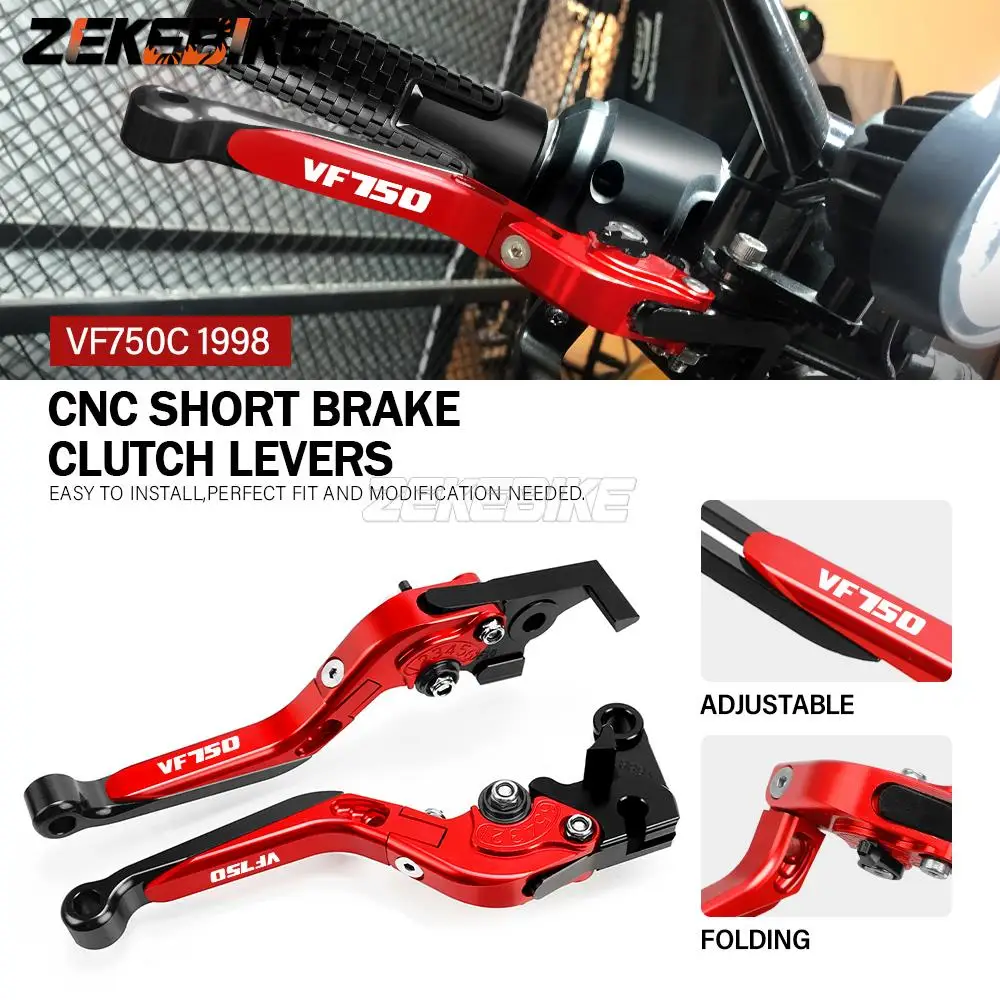 

Motorcycle Brakes Tie Rod Handbrake Brake Clutch Levers FOR Honda VF750 C VF750C 1998 Adjustable Extendable Folding