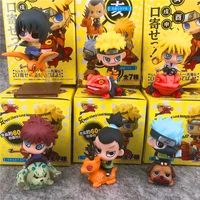 naruto anime peripheral toys ornaments action puppets figures collectible toys q version 6pcsa set of childrens birthday gifts