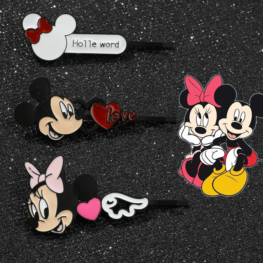 

Cartoon Anime Mickey Mouse Hairpin Kawaii Minnie Mouse Collection Hair Clip for Women Charms Jewelry Hair Accessories Toy Gift