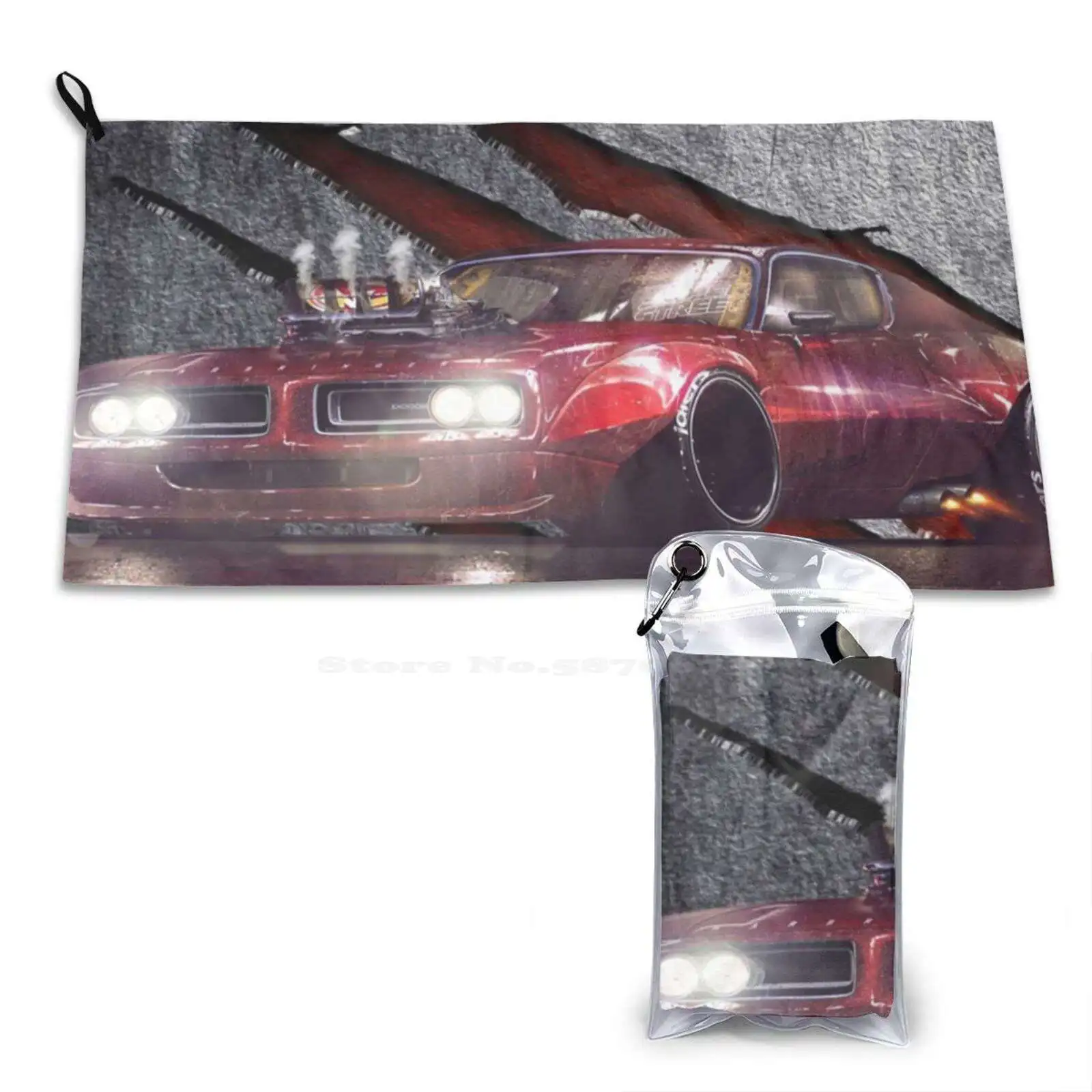 Зарядное устройство Мягкие мочалки для лица Полотенце Автомобильная гоночная