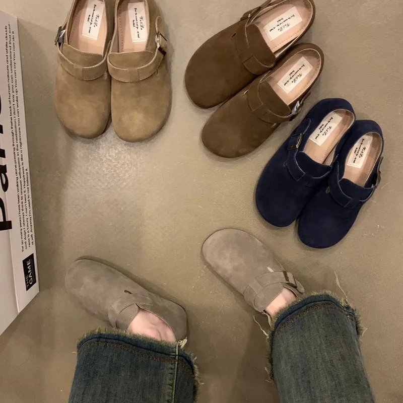 Женская обувь в стиле ретро сабо без шнуровки лоферы на платформе увеличивающие