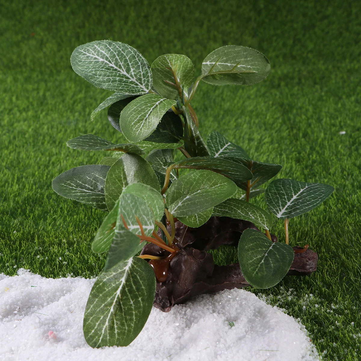

Artificial Plants Aquatic Elliptical Leaves Tank Ornament Aquarium Decoration