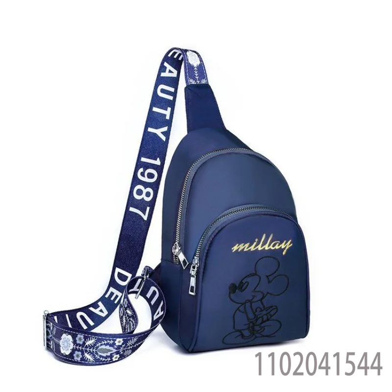 Disney Chest Bag Diagonal Mickey Mouse Waist Bag Large Capacity Shoulder Crossbody Bag Oxford Cloth Backpack 2022 New