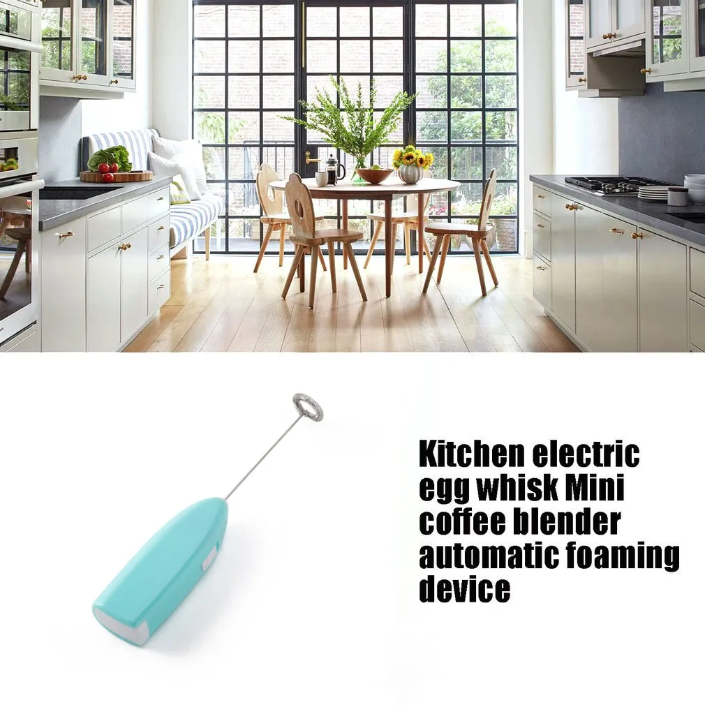 

Kitchen Electric Egg Whisk Mini coffee blender automatic milk milk foaming device stir bar