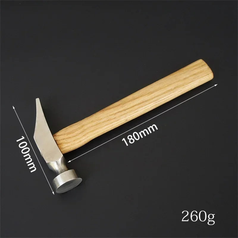 

Кожаный верхний молоток ручной работы с деревянной ручкой для нарезания резьбы над ручными шнуровками, легкий инструмент для изготовления обуви