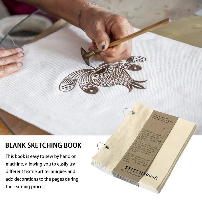 Чистый Тканевый блокнот скетчбук со складным дизайном для рисования студентов
