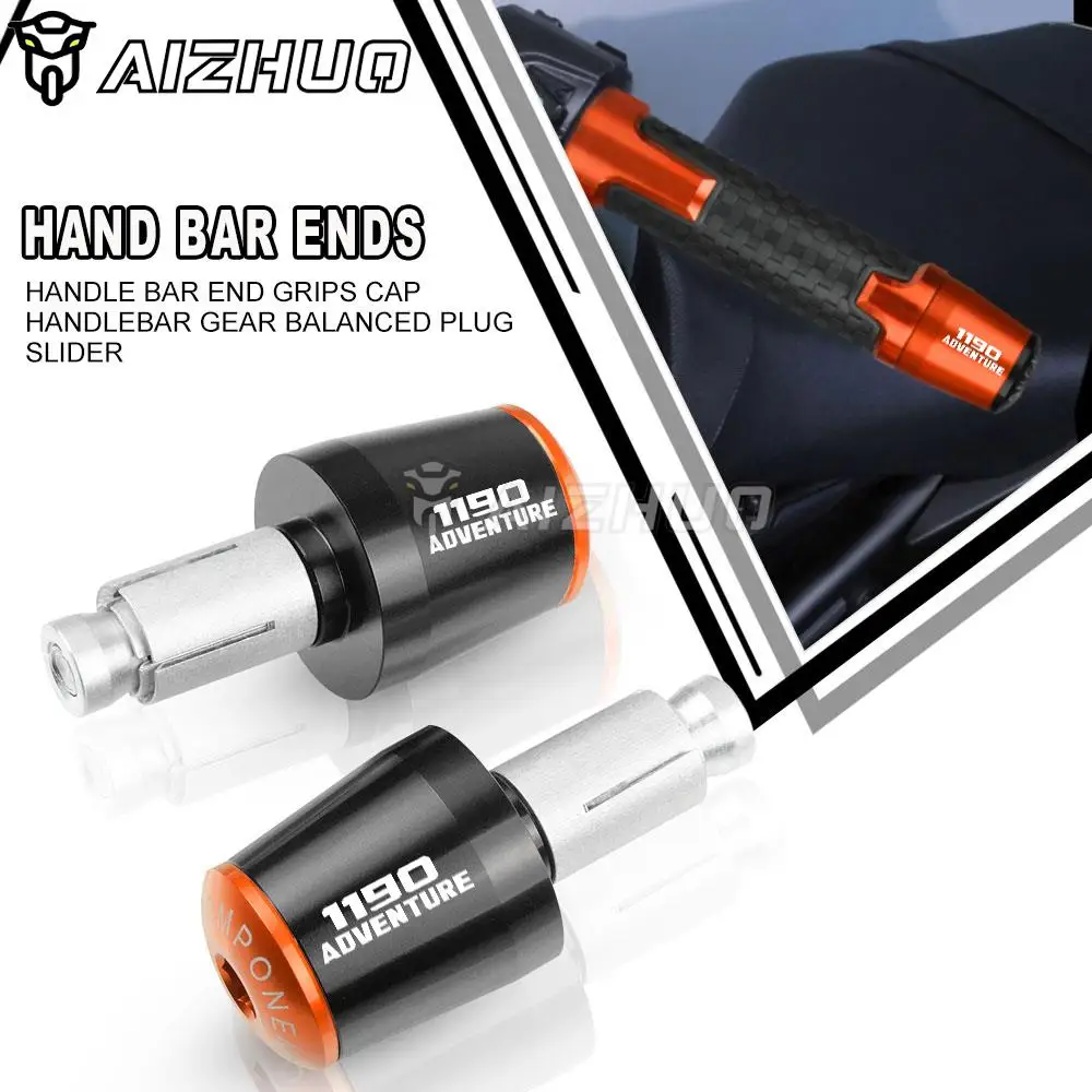 

Motorcycle Handle Bar End Handlebar Grips Plugs Caps Slider For 1190ADVENTURE 2013-2016 1190ADV Adventure 1190 2015 2014