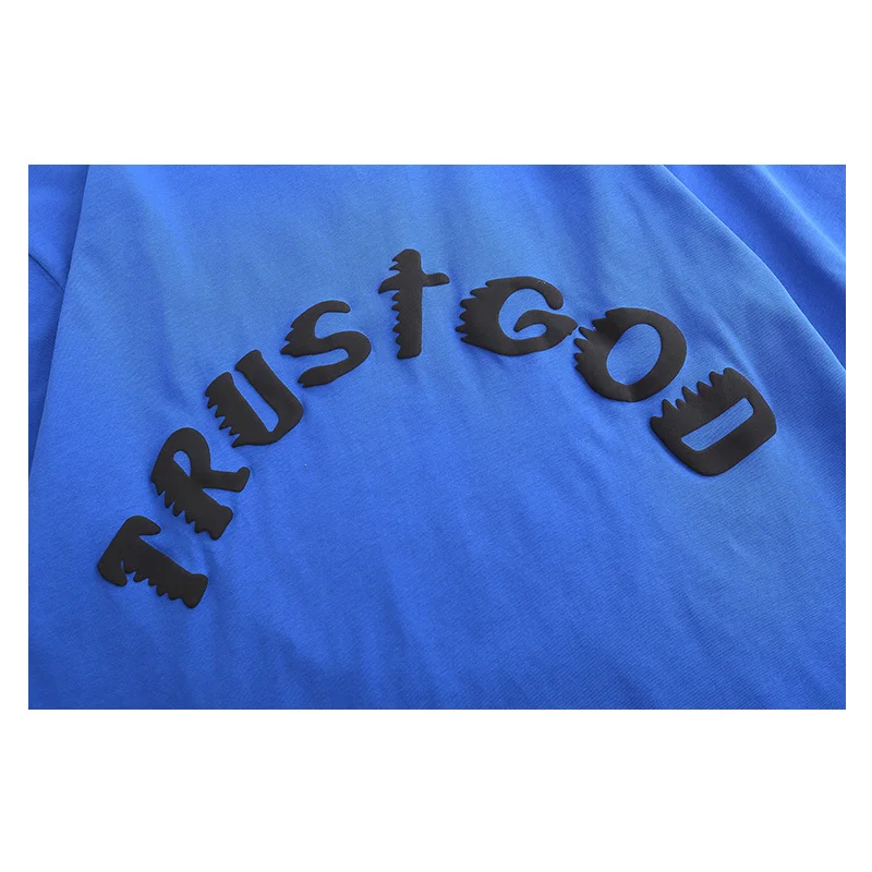 Мужская и женская футболка Cpfm с принтом букв пены Топ в стиле High Street масштабе 1:1