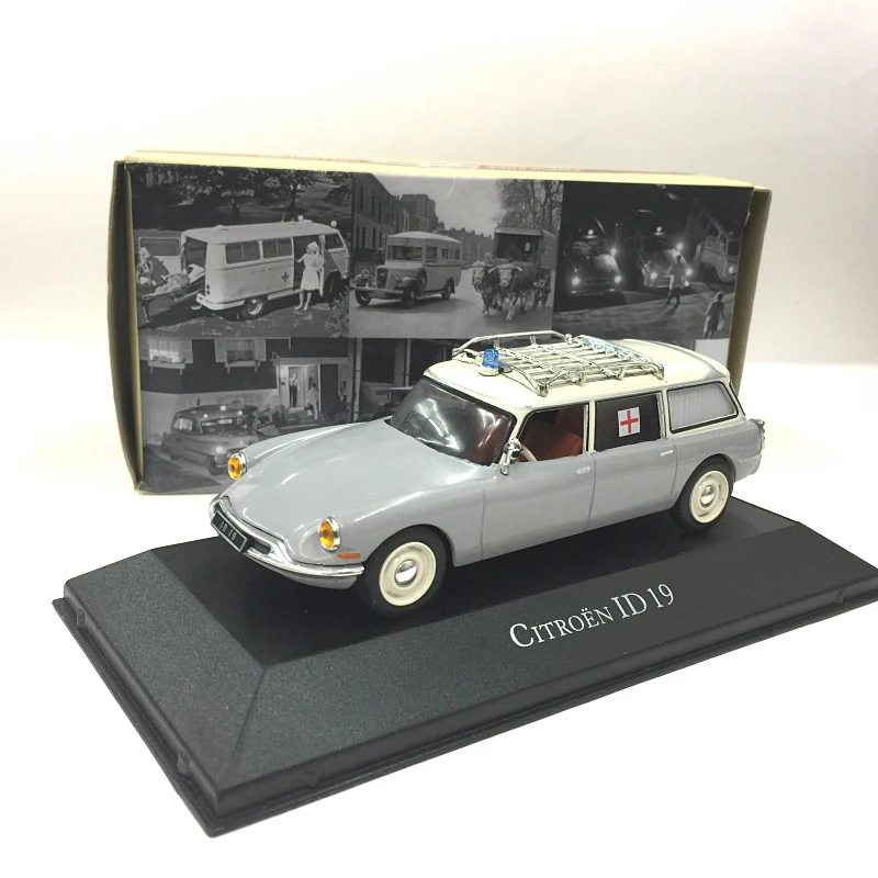 

Diecast1:43 Scale French CITROEN ID 19 Ambulance Alloy Classic Nostalgic Vintage Car Model Collectible Toy Gift Souvenir Display