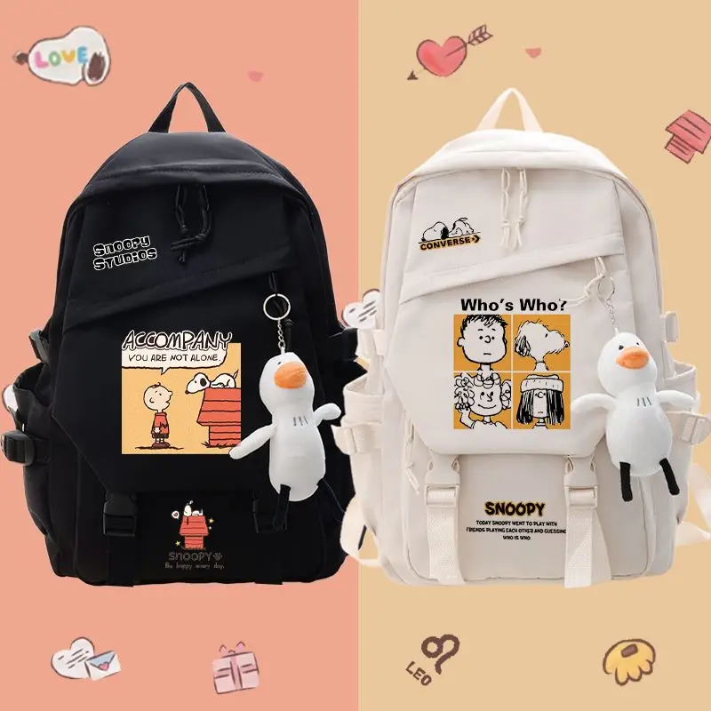 Ins Snoopy Series Backpack Multiple Styles Cartoon Figure Childrens Daily Necessities Student Necessities