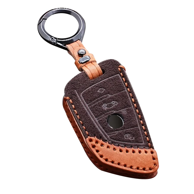 For Bmw 525 530 X3 X1 730 X4 X6 320li Alcantara Leather Key Cover Keychain Key Case for Car Accessories For Bmw 525 530 X3 X1 730 X4 X6 320li Alcantara Leather Key Cover Keychain Key Case for Car Accessories