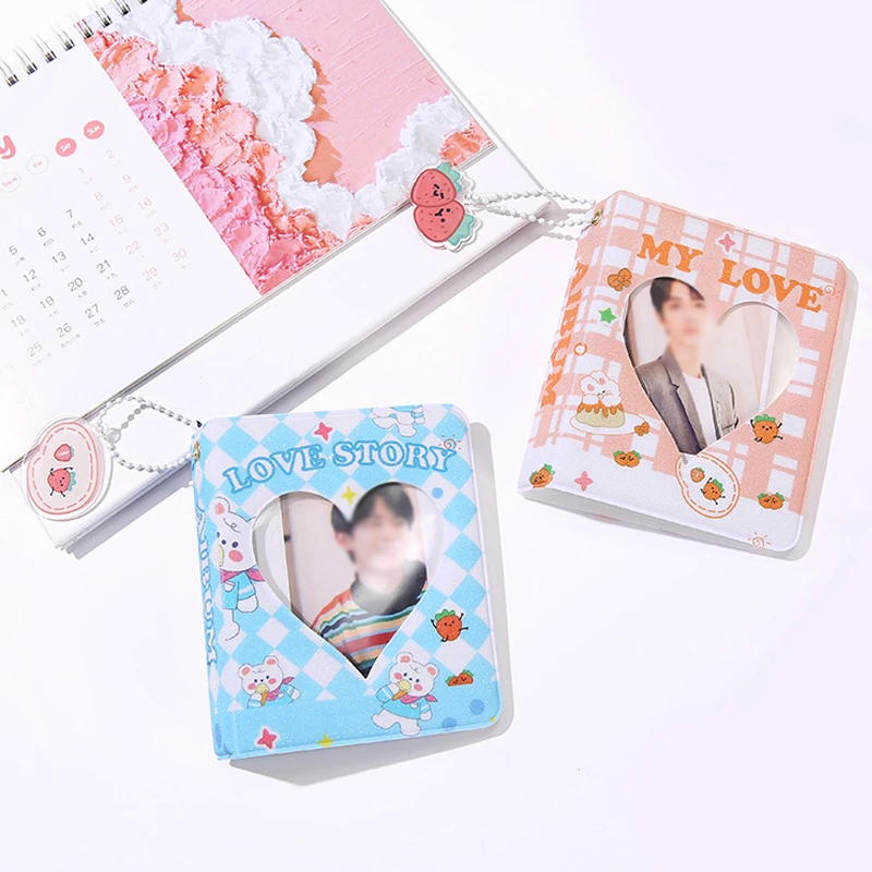 

3 Inches Photo Album Vintage Hollow Love Model Mini Album 36 Pockets Photocard Holder Album Photo Card Holder Albums for Photos
