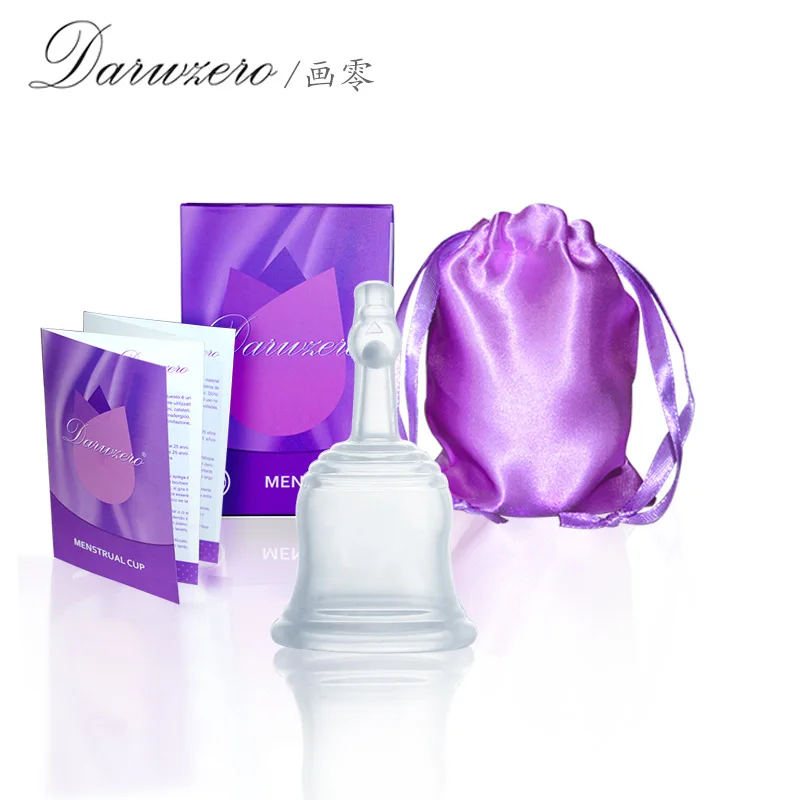 

Drainable Menstrual Cup Medical Grade Silicone Built-in Moon Cup Big Aunt Menstrual Cup Hygiene Menstrual Sterilizing Cup