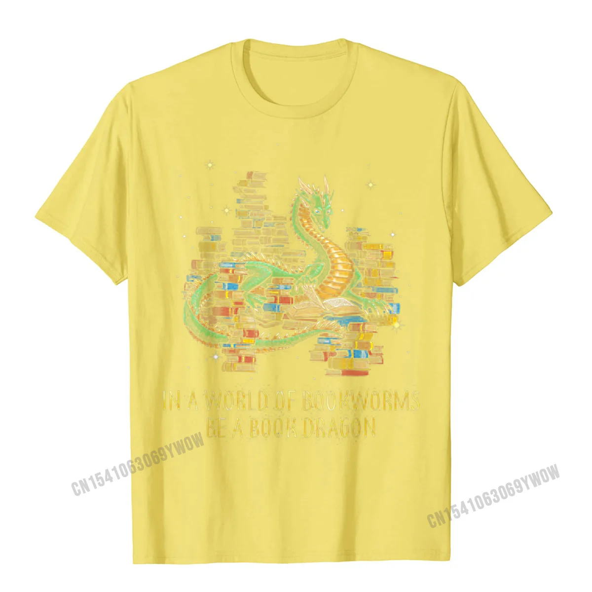 Футболка мужская с забавным подарком в мире книг червей Повседневный хлопковый