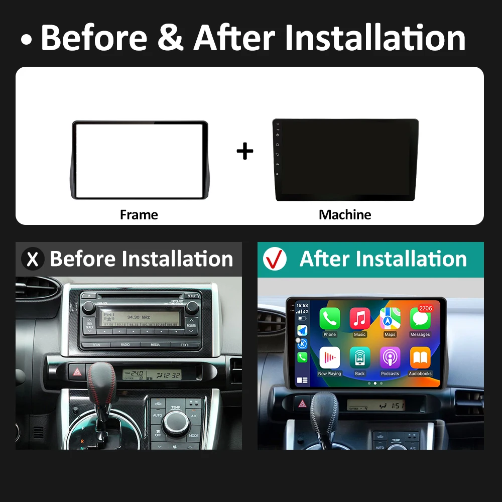 Левый руль для Toyota Wish 2 2009 2010 2011 2012 - 2017 DSP стерео din Автомобильный видео