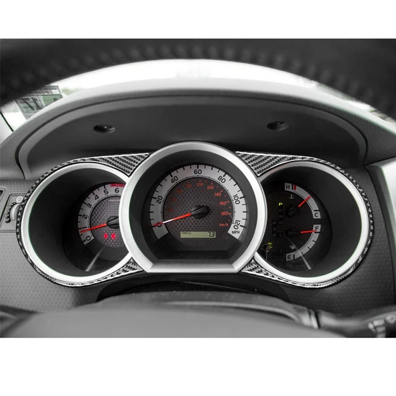 Для Toyota Tacoma 2011-2015 мягкое углеродное волокно автомобильный спидометр крышка