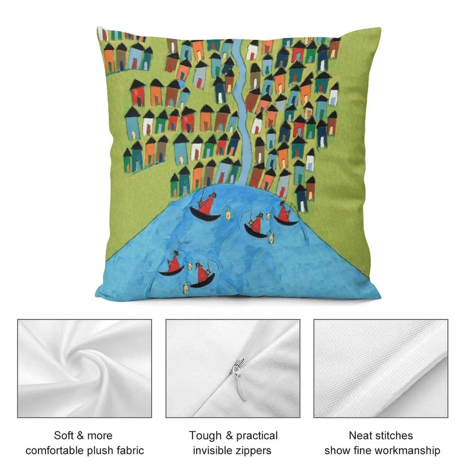 Рыбацкая деревня-Arusha диванная Подушка наволочки подушки для фотографий