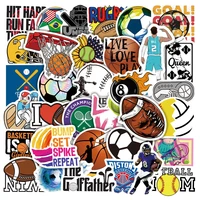 103050pcs mix sports ball game stickers football basketball rugby decal laptop phone skateboard car motorcycle luggage sticker