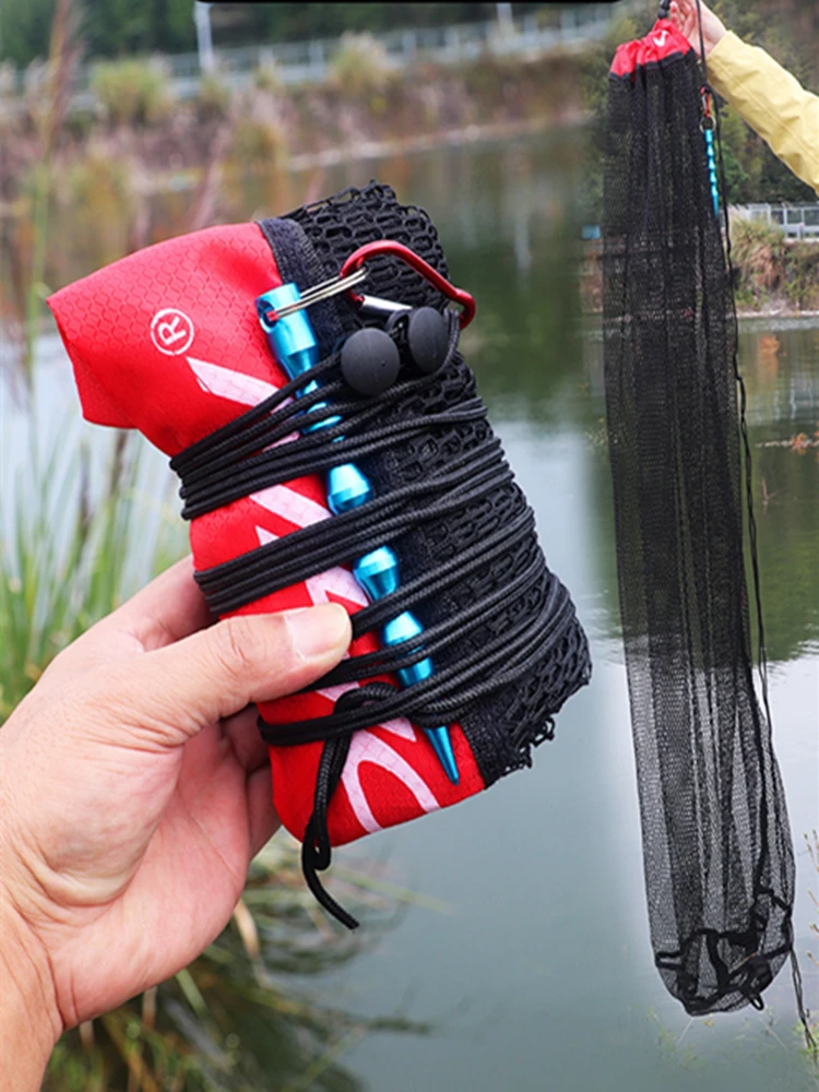 

Portable Fishing Net Quick-drying Fish Storage Bag Beach Combing Crab Lobster Anti-jump Pocket Fish And Shrimp Basket