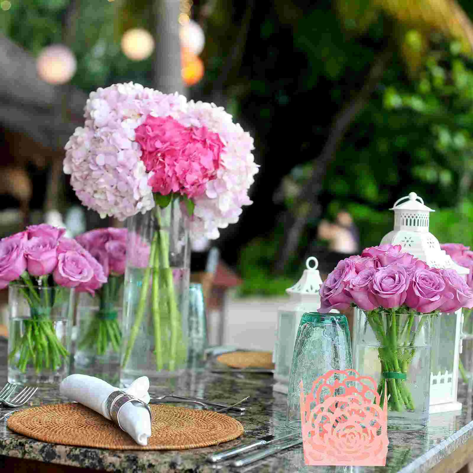 

50pcs Wedding Birthday Small Chocolate Cups Chocolate Wrapper Chocolate Paper Tray Flower Truffle Cups Table Centerpieces