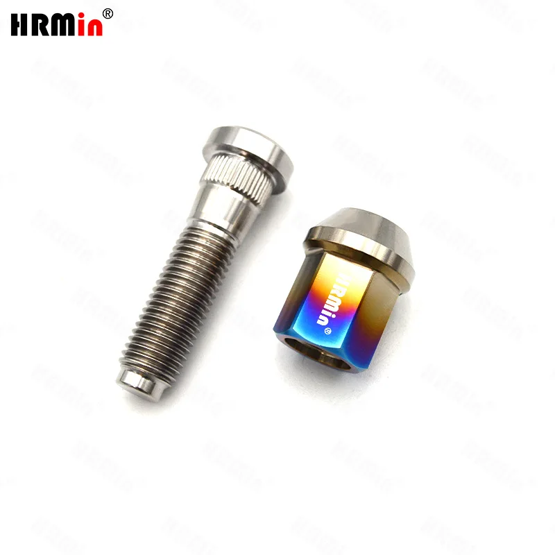 HRmin Gr5 Титановый Ti-6Al-4V Шпилька ступицы обода колеса M12x1 25x55 мм для автомобиля Suzuki