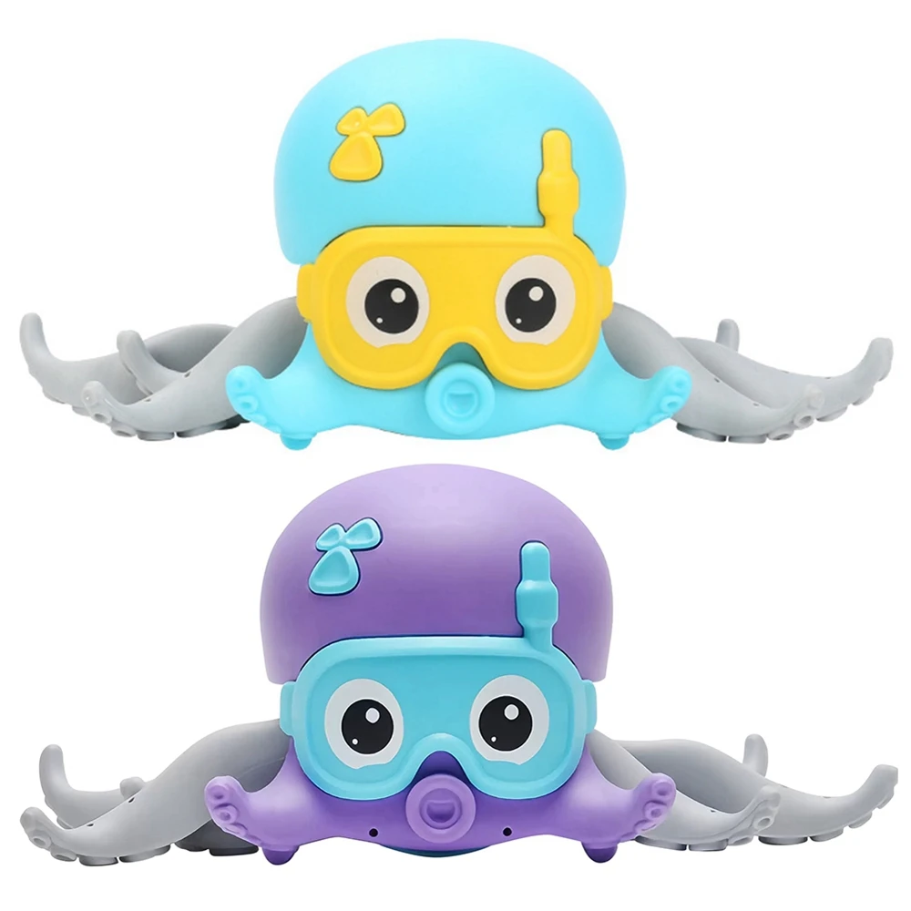 

Cat Toy Octopus Bath Toy Funny Kawaii Cartoon Pet Toys For Pet Dog Cat Summer Swimming Pool Play Games Clockwork Toy For Kitten