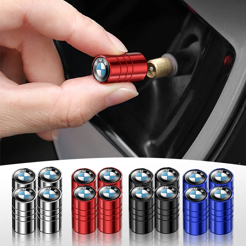 4 шт. колпачки для клапанов колес с автоматическим бейджем воздушные