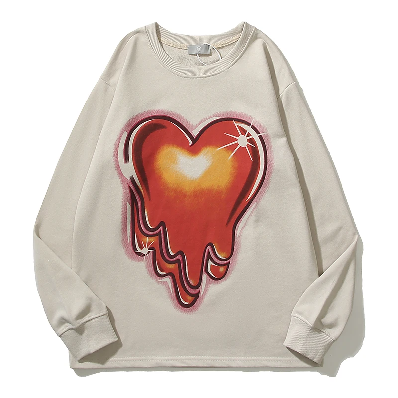 

Мужская свободная футболка с длинным рукавом и круглым вырезом