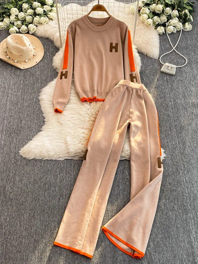 Новый весенний креативный шерстяной свитер с длинными рукавами и цветочной