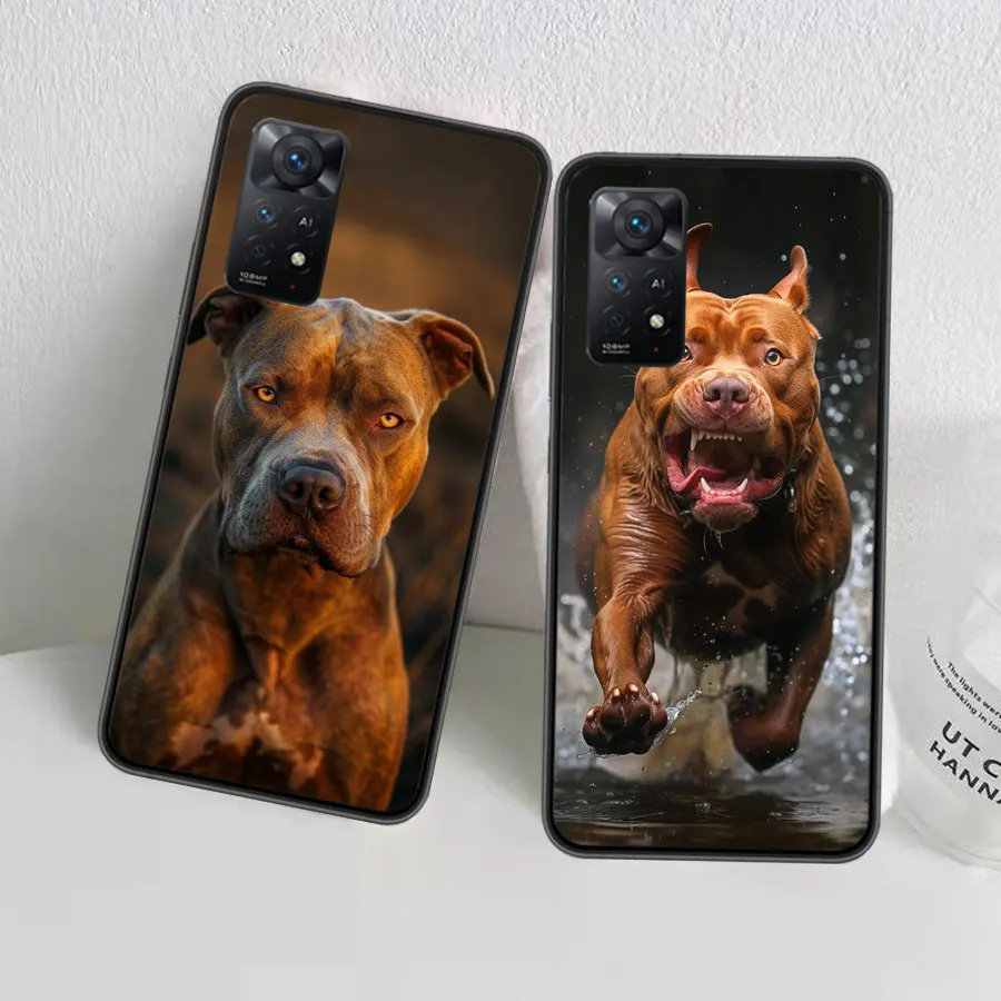 Чехол для телефона Pit Bull Lovely Pet Dog Pitbull Xiaomi Redmi Note 12 Plus 12S 11 11T Pro 5G 11E 11S 4G 10 10S 9 9S 9T 8 8T 7 Cove