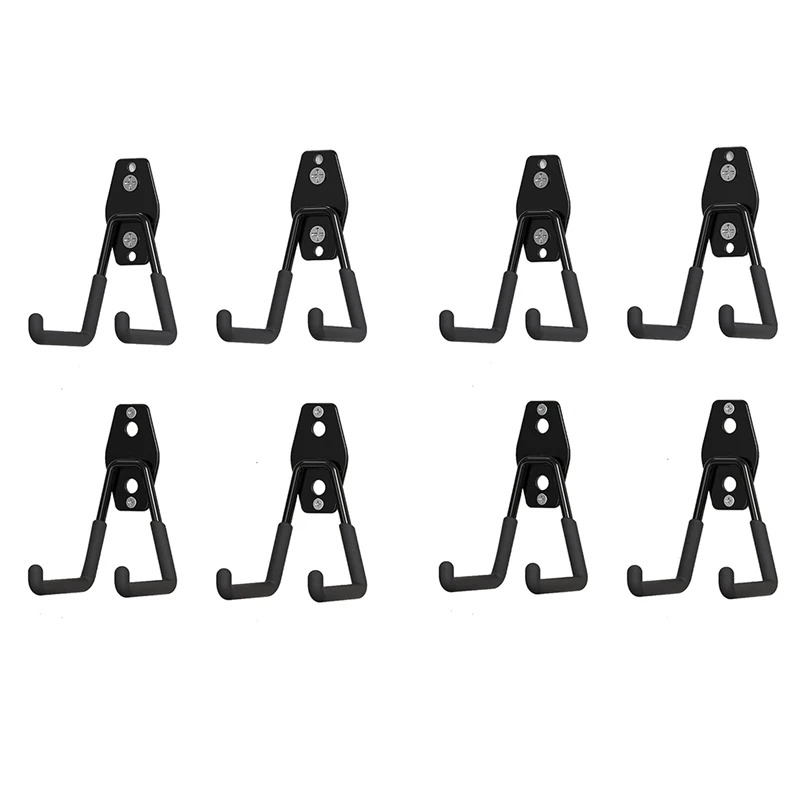 

Garage Hooks Heavy Duty 8PC, Garage Storage Hooks, Wall Mount Garage Hanging Hooks For Bike, Ladder, Bulky Items