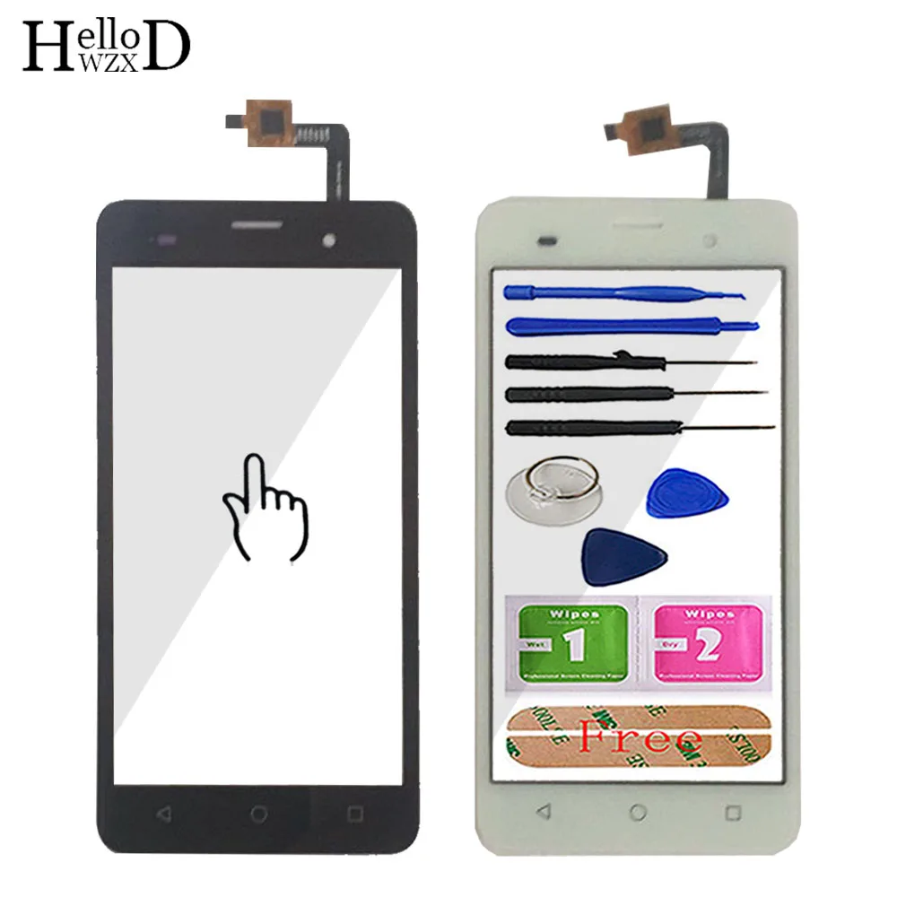 

Mobile Touch Screen Digitizer Panel 5.0'' For Wiko Jerry Glass Touch Screen Lens Sensor Tools 3M Glue