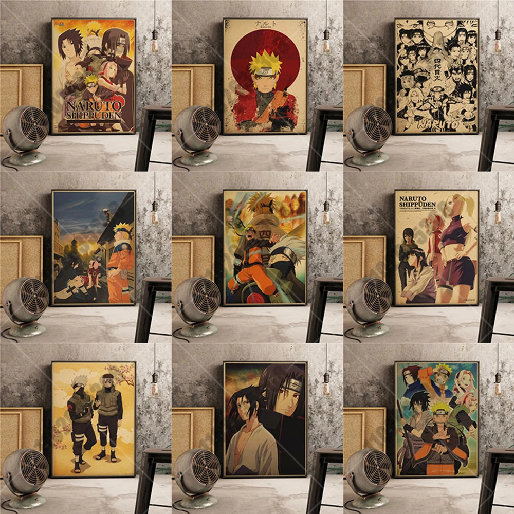 Периферийные аниме плакаты Наруто | AliExpress