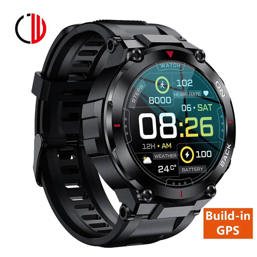 

CZJW Smart Watch 2022 New GPS Bluetooth Call Music Long Standby Smartwatch IP68 Waterproof 360*360 IPS Screen For Android IOS