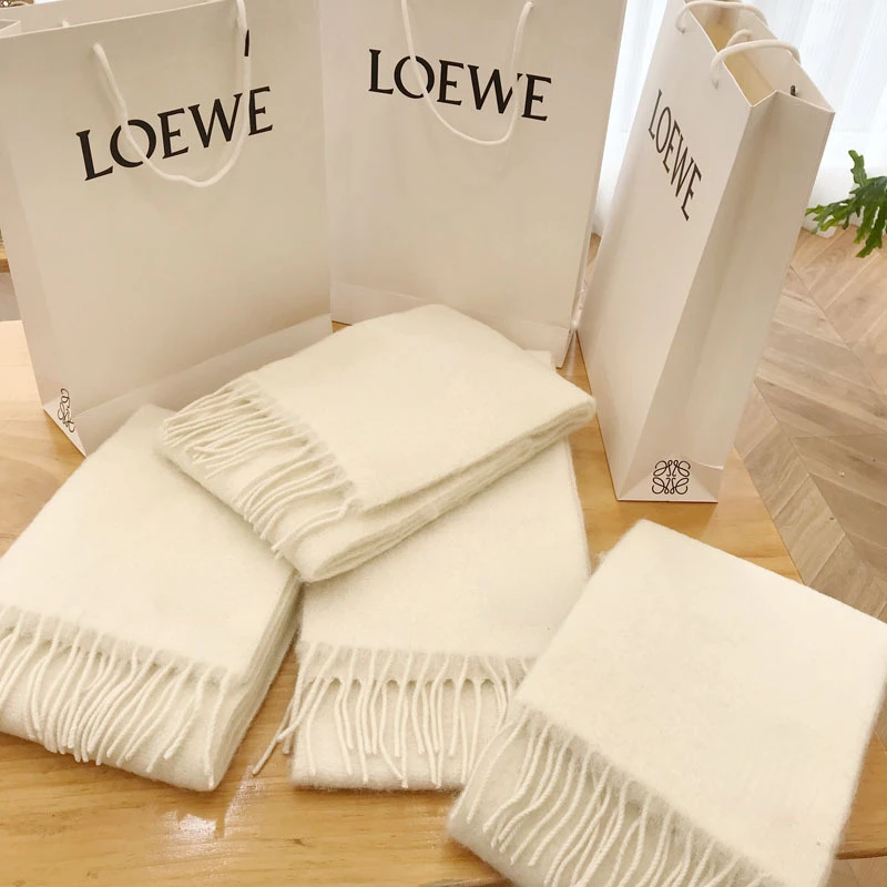 

Luxury Brand Winter Scarf Women Men Warm Wool Shawl Wraps Pashmina Blanket Scarves Solid Color Bufanda Designer Foulard 2022 New