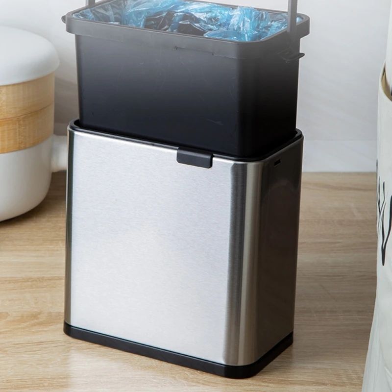 Настенный контейнер для мусора из нержавеющей стали организации современных