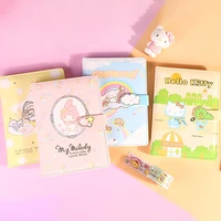 kawaii sanrio notebook my melody cinnamoroll accessories cute beauty cartoon anime diary study work student toys for girls gift