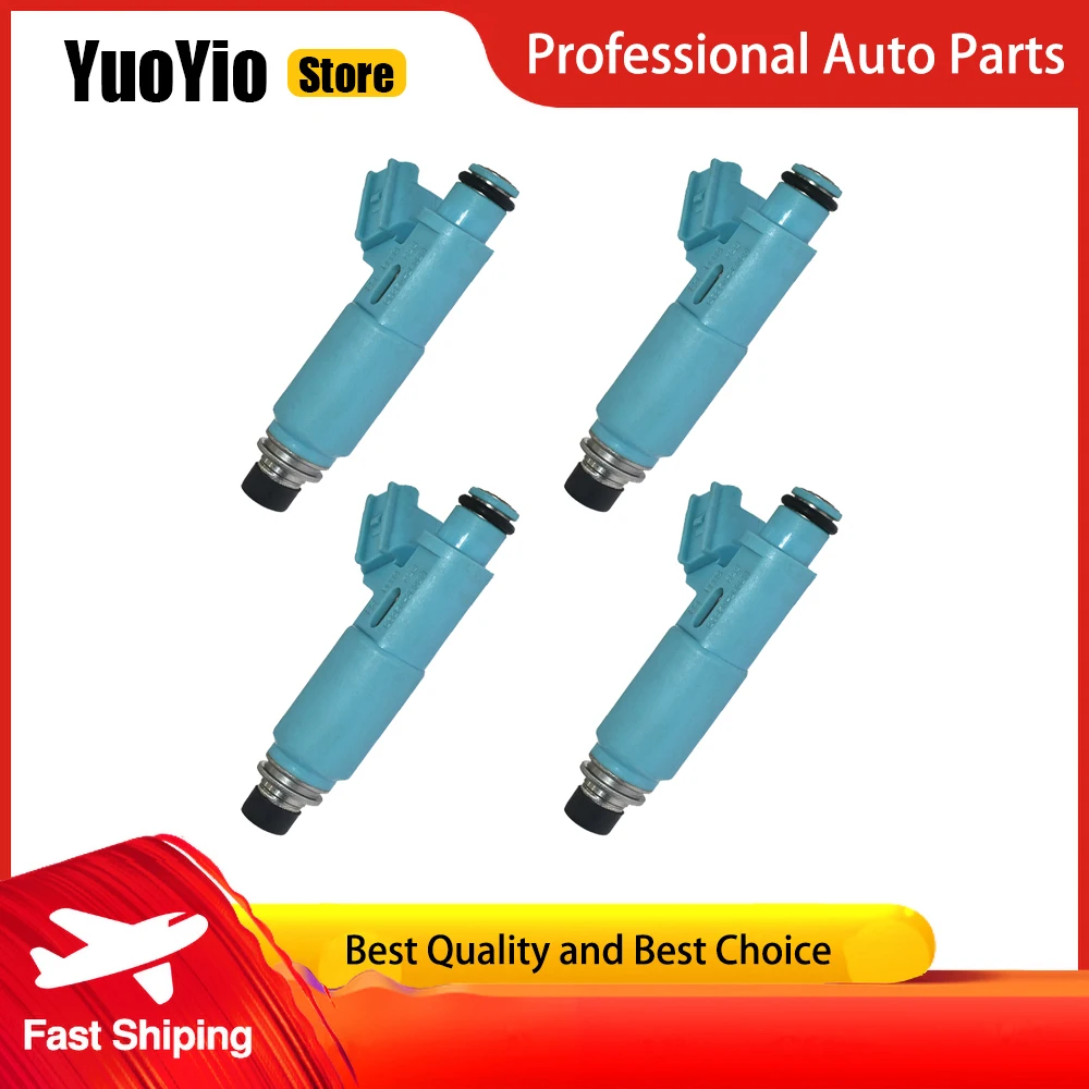 

YuoYio 4Pcs New Oil Fuel Injectors 23209-28020 23250-28020 For Toyota Highlander 2001-2004 Camry Solara 2002-2004 L4 2.4L