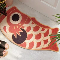 pvc door mat welcome doormat red carp entrance rectangle printed non slip floor rugs front door mat outdoor rugs carp mat rug