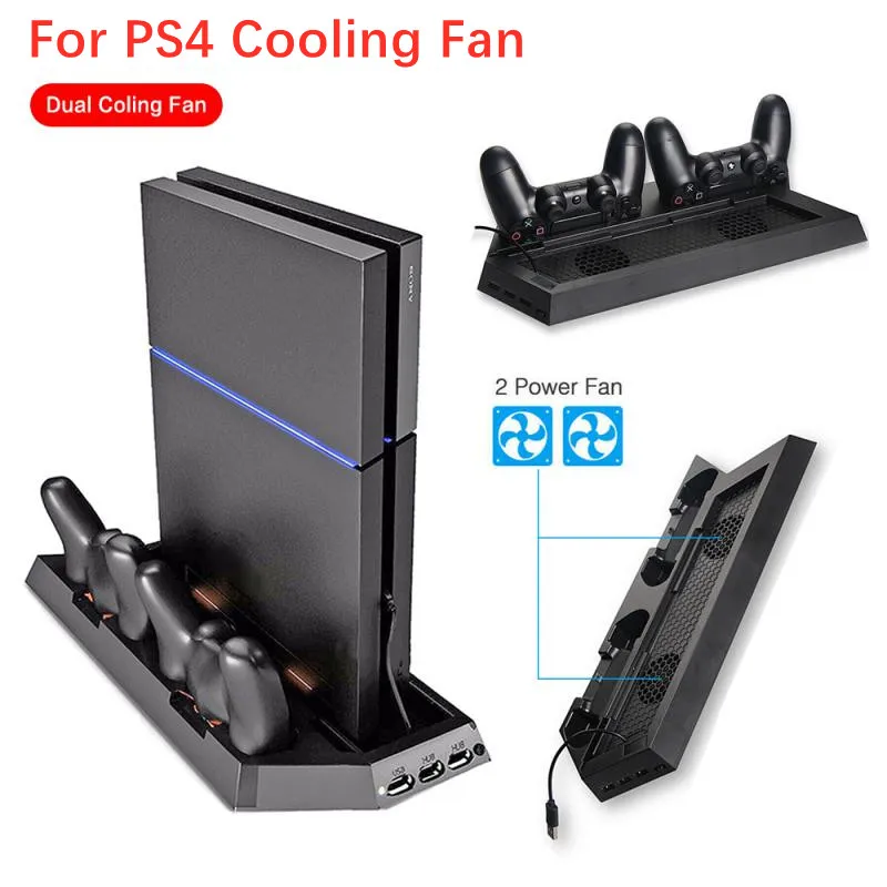 Control Base Support For Sony Playstation Play Station PS 4  Cooling Fan Vertical Stand Cooler Game Console Accessories