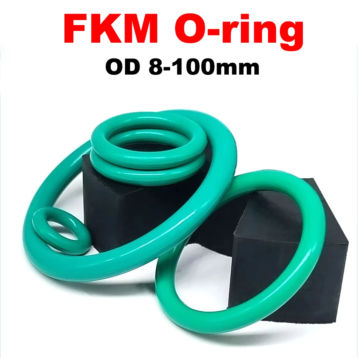 

Уплотнительное кольцо FKM, зеленая фторкаучуковая резиновая уплотнительная прокладка, уплотнительное кольцо CS 2,4/3,1/3,5/4/5 мм, наружный диаметр 8-100 мм, маслостойкий, устойчивый к кислотам и щелочам