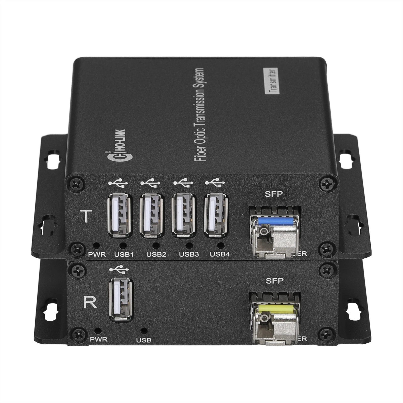Фото Видеостена 4-портовый оптоволоконный удлинитель USB 2.0 с преобразованием SFP 1,25G №2