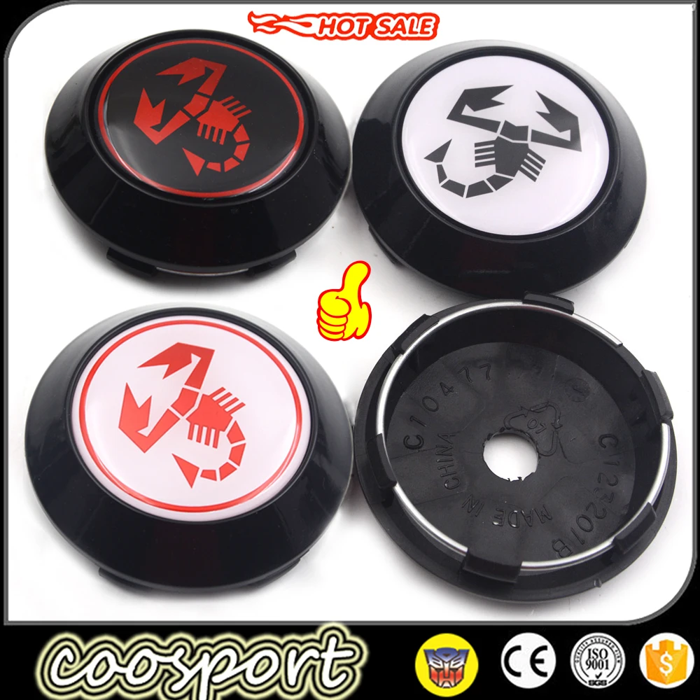 

Car Wheel Center Cover Rim Cover HubCap Abarth Range Logo C123201B Akita Racing 4pcs 70mm (63mm)