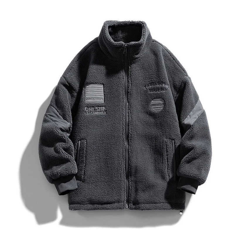 Couple Velvet Jackets Autumn and Winter 2022 Imitation Lamb Velvet Winter Warm Jacket Japanese Fashion Thickened Cotton Coat