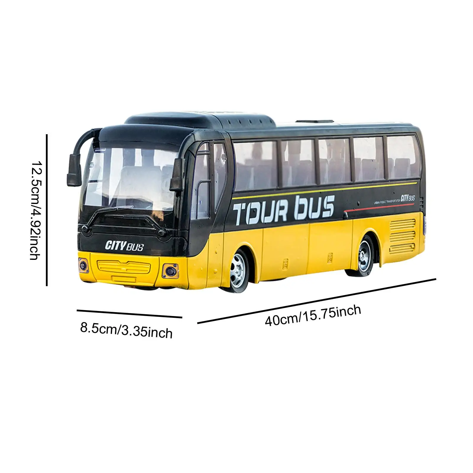 Городской автобус с подсветкой и дистанционным управлением электронный