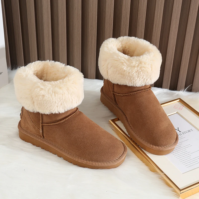 Женские ботинки для снежной погоды новая Красная Зимняя Свадебная обувь на