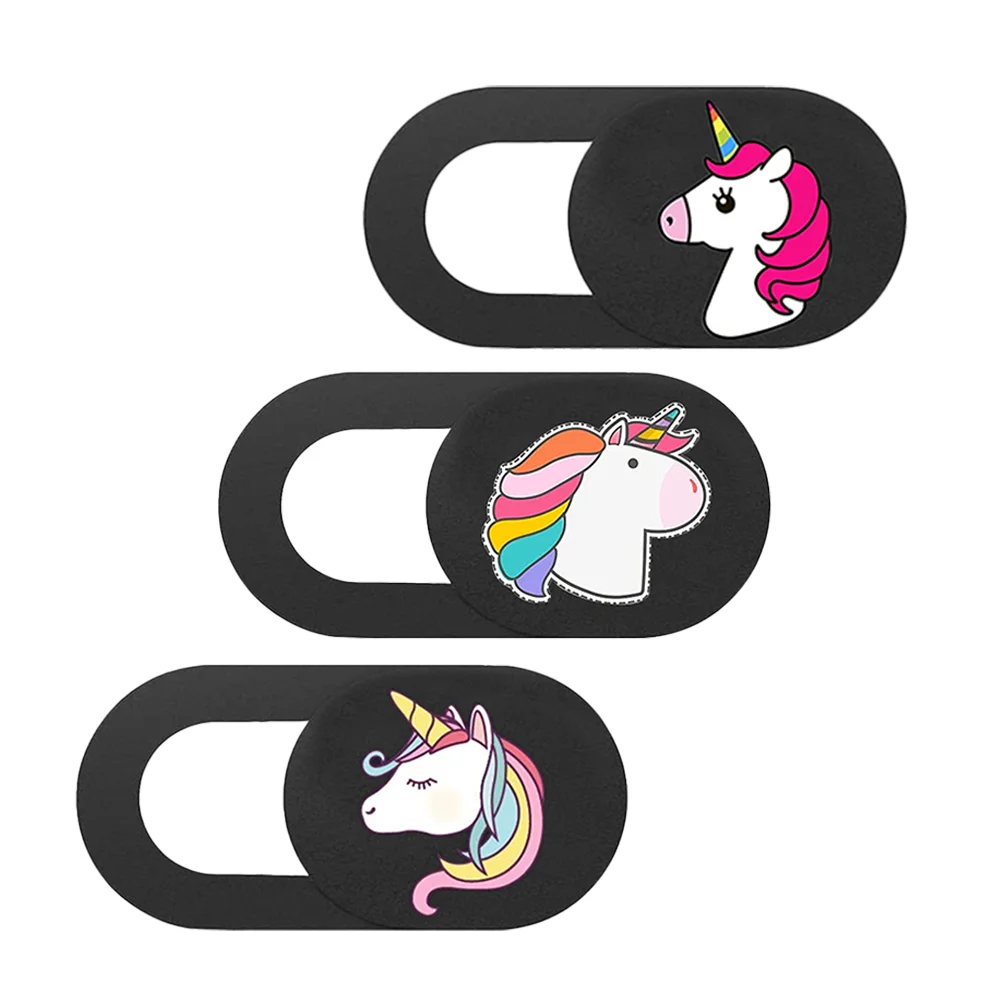 

3pcs Cartoon Webcam Cover Ultra Thin Web Camera Cover for Computer Laptop