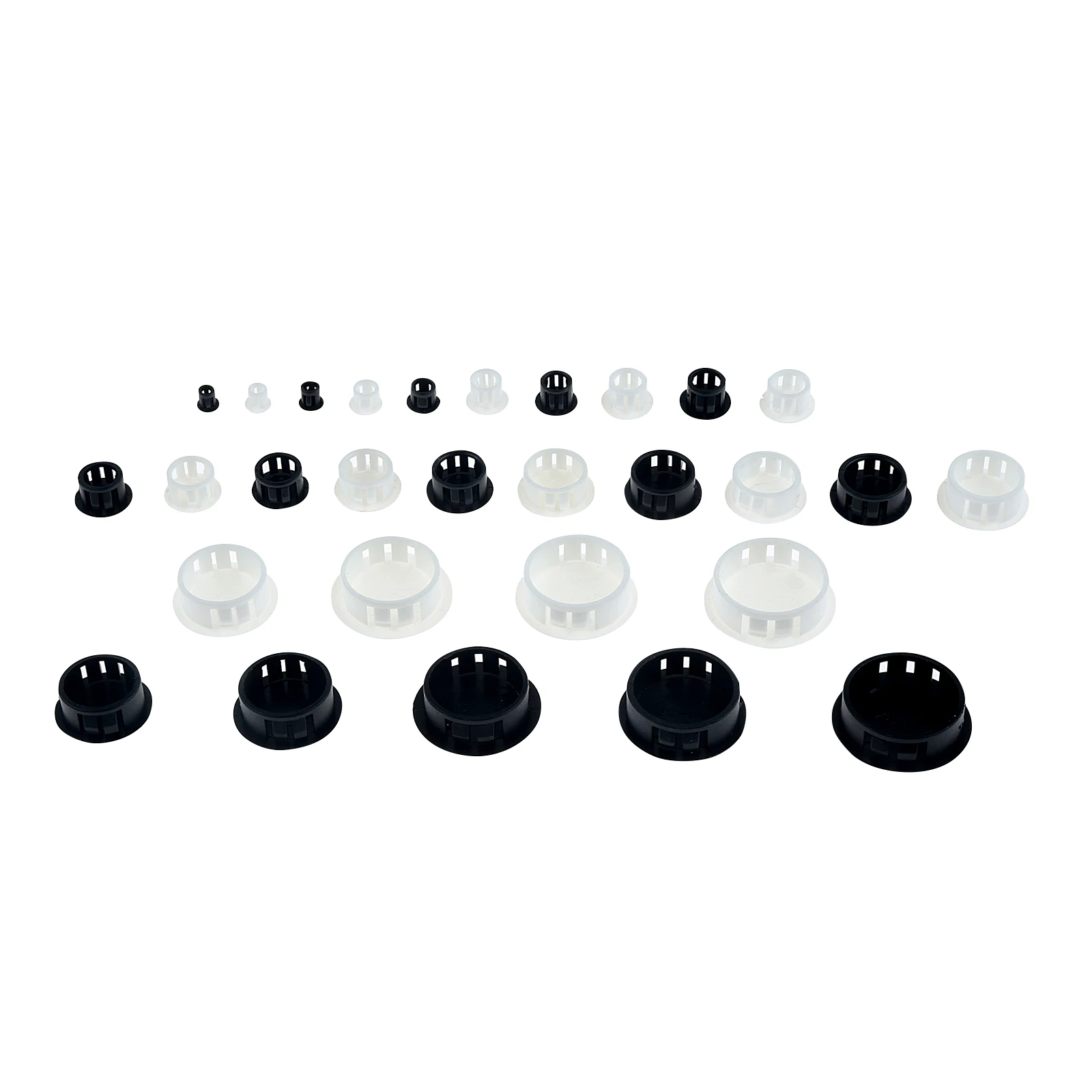 

5-32mm Plastic Hole Plug Snap-on Cover Hole Nylon Plugs Dust Caps Flat Head Reserved Hole Plugging Use For Table Box Extra Hole